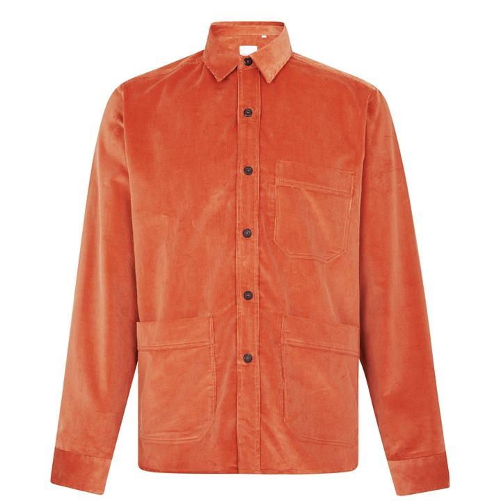 Paul Smith Paul Smith Cord Modern Shirt Mens - Orange