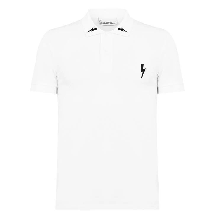 3 Bolt Polo Shirt - White