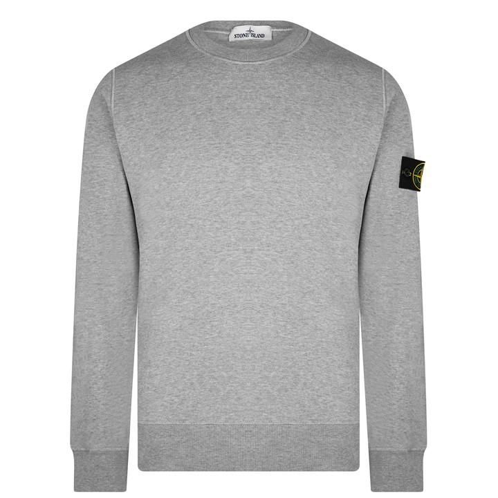 Badge Sleeve Sweatshirt - Grey
