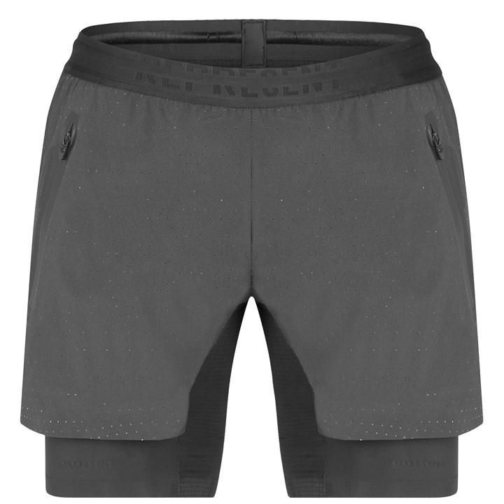 2-In-1 Active Shorts - Black