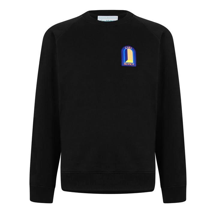 Arch Print Sweatshirt - Black