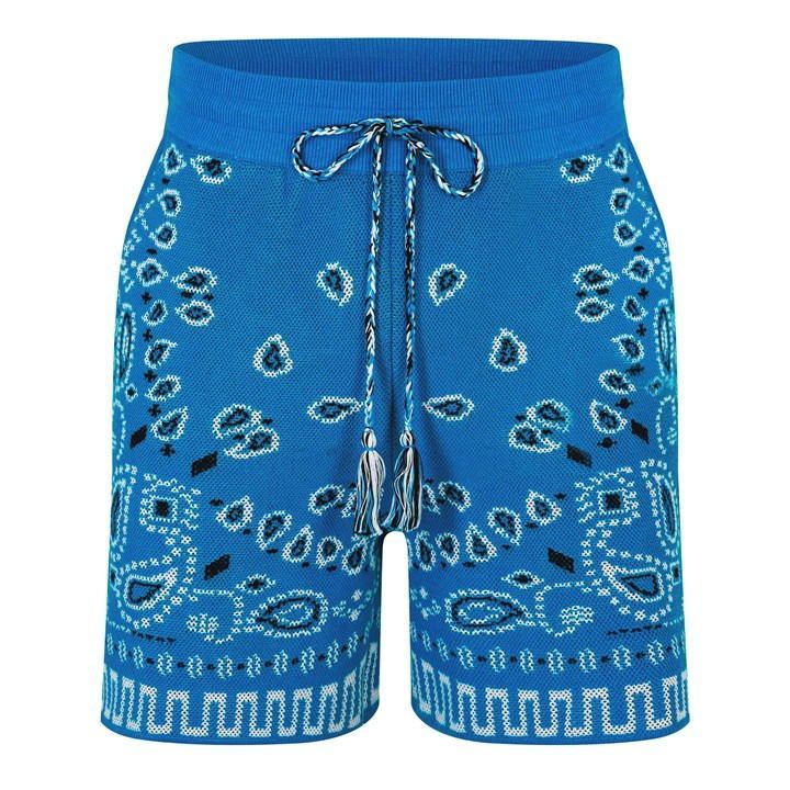 Bandana Shorts - Blue