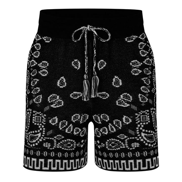 Bandana Shorts - Black