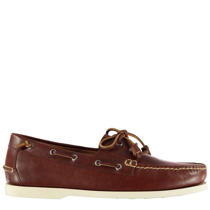 Merton Leather Boat Shoe - Brown