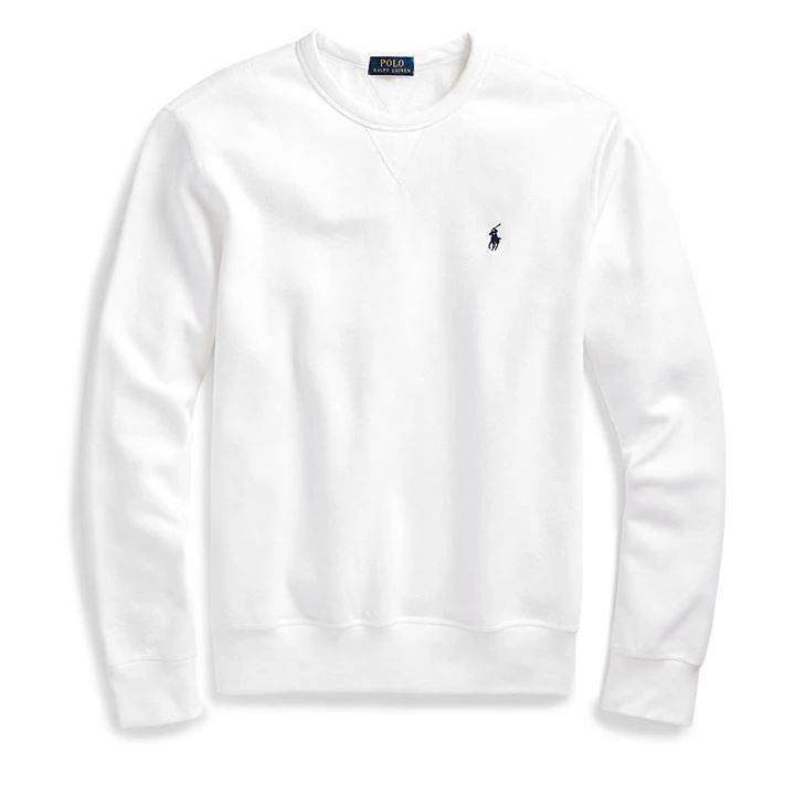 Fleece Crew Sweatshirt - White