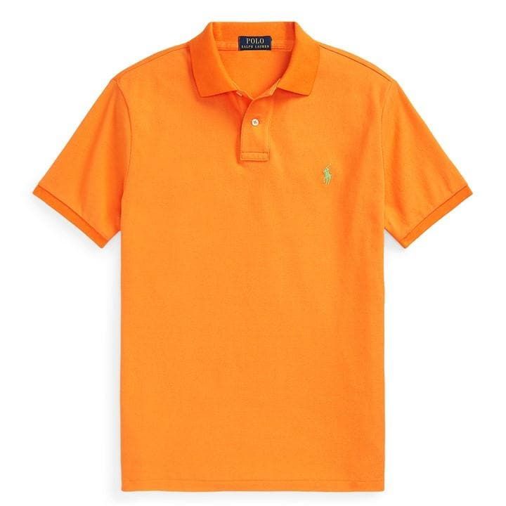 Custom Slim Fit Polo Shirt - Orange
