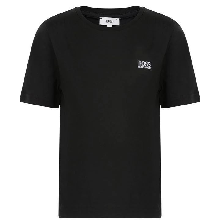 Boy'S Small Logo Short Sleeve T Shirt - Black