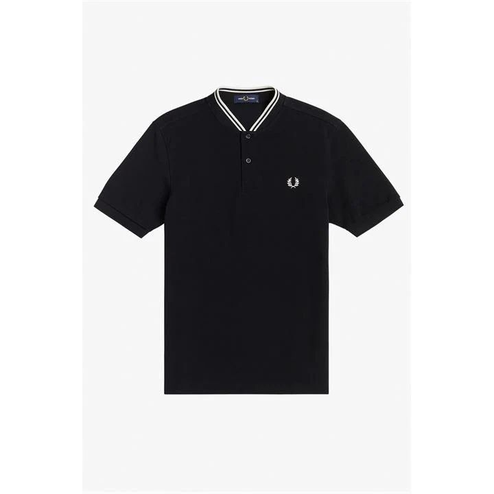 Fred Perry Bomb Collar Shirt Mens - Black