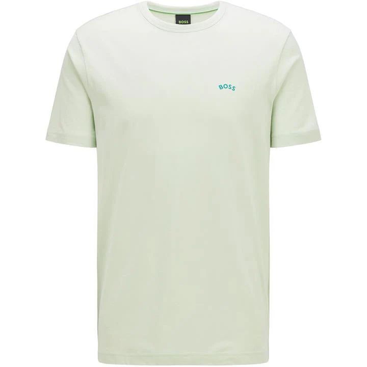 Curved Logo T Shirt - Green