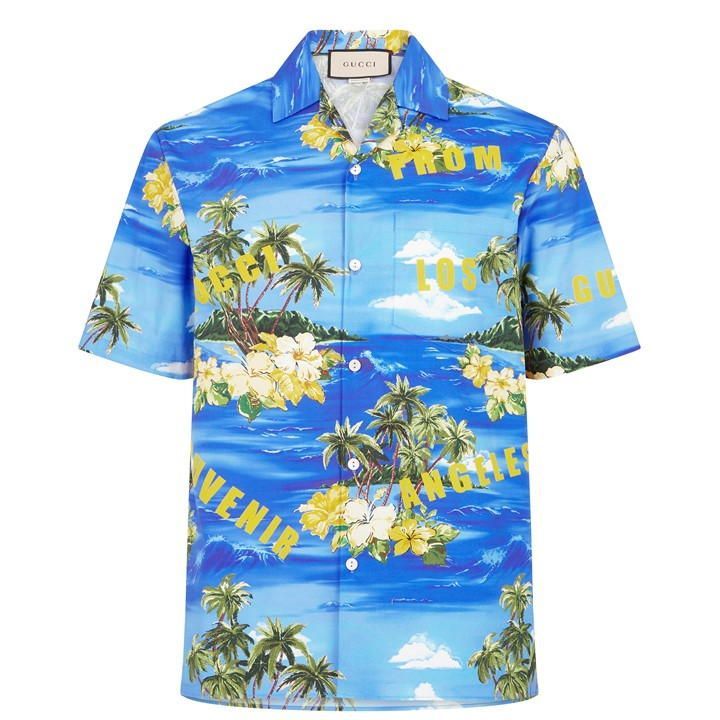Hawaii Short Sleeve Shirt - Blue