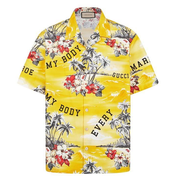 Hawaii Short Sleeve Shirt - Yellow