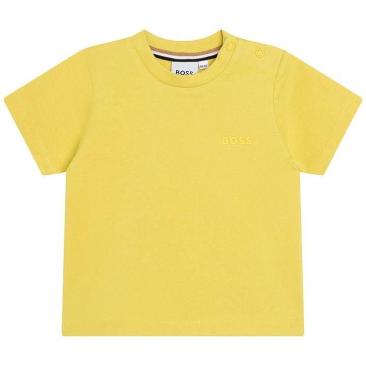 Boss Small Logo T-Shirt Infants - Yellow