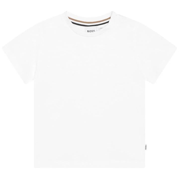 Boss Small Logo T-Shirt Infants - White