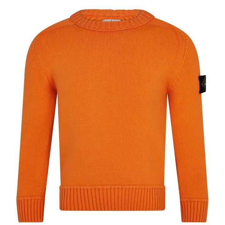 Boy'S Knitted Jumper - Orange