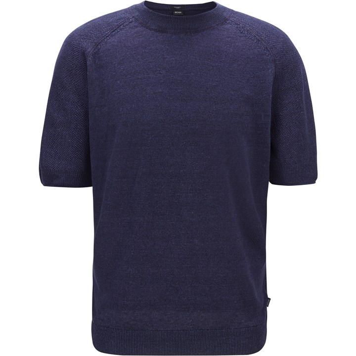 Julios Knit T Shirt - Blue