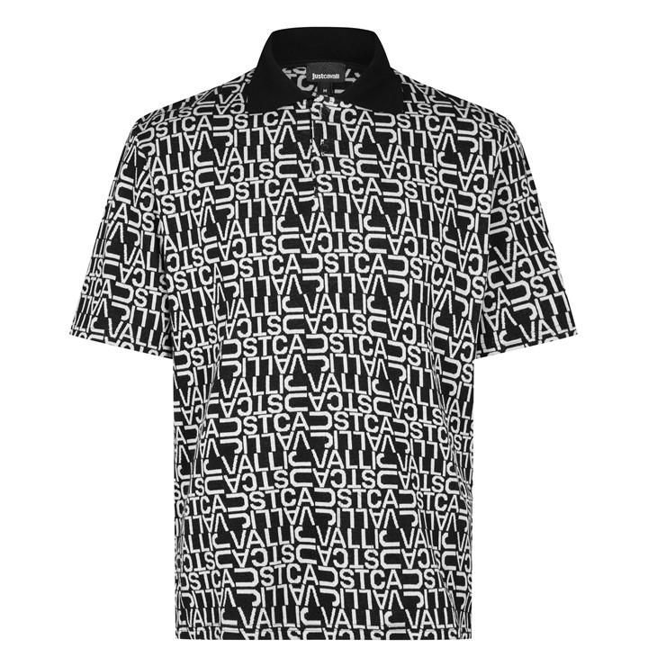 Monogram Polo Shirt - Black