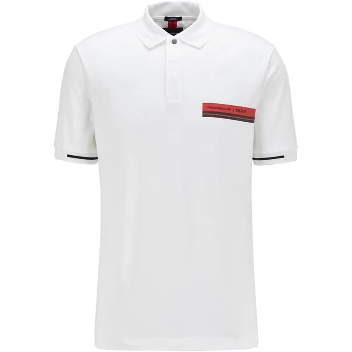 Boss Phillipson Short Sleeve Polo Shirt Mens - White