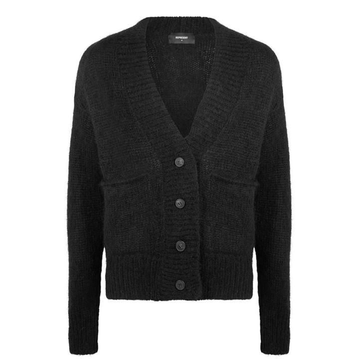 Mohair Cardigan - Black