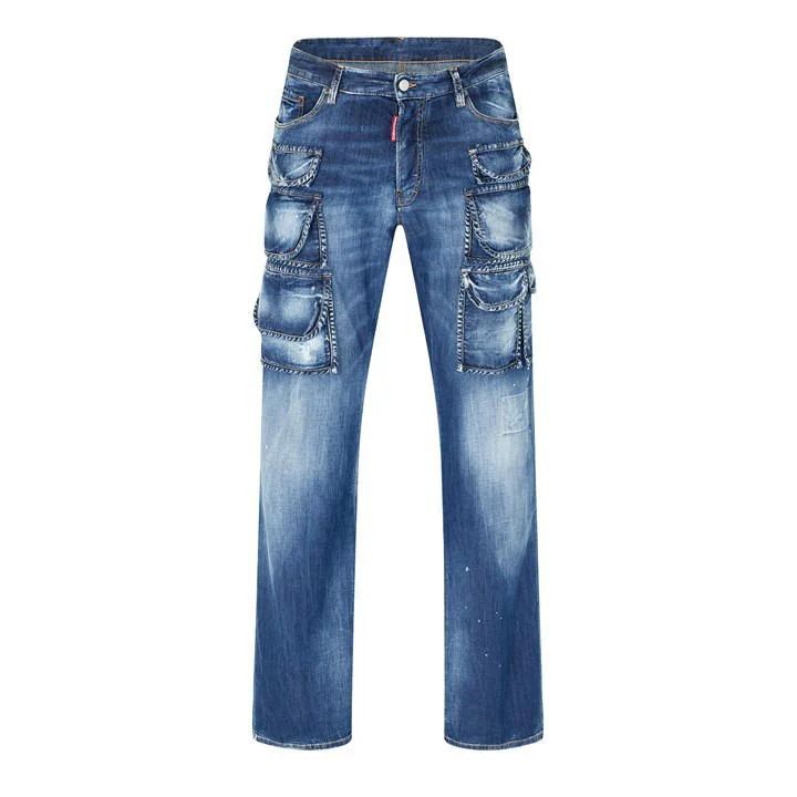 Fade Pocket Jeans - Blue