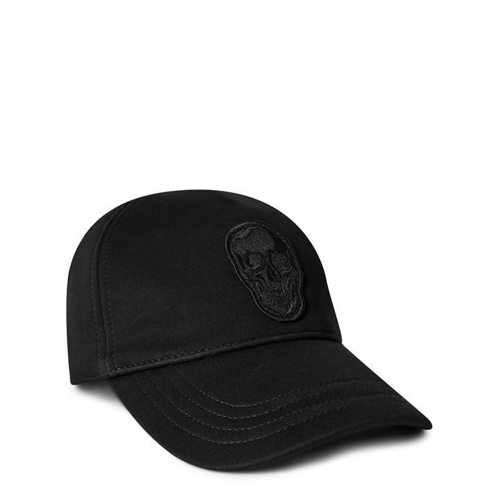Embroidered Skull Cap - Black