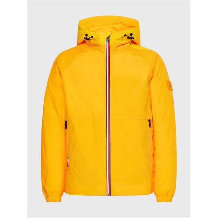 Mix Media Hooded Jacket - Yellow