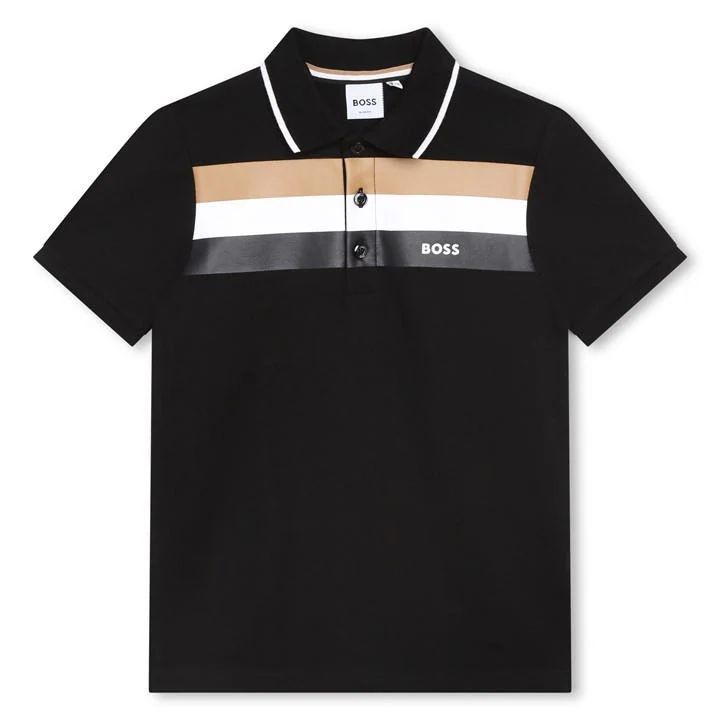 Boss Stripe Polo Jn32 - Black