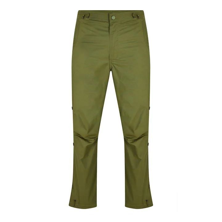 Dragon Embroidered Straight Trousers - Green