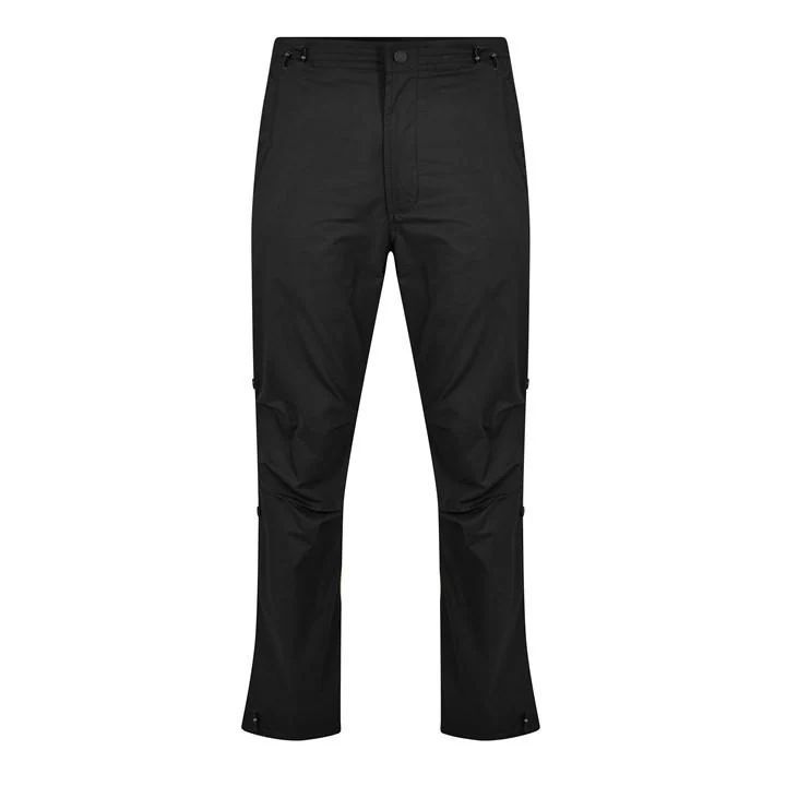 Dragon Embroidered Straight Trousers - Black
