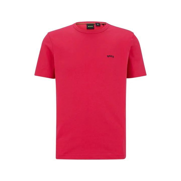 Curved Logo T Shirt - Pink