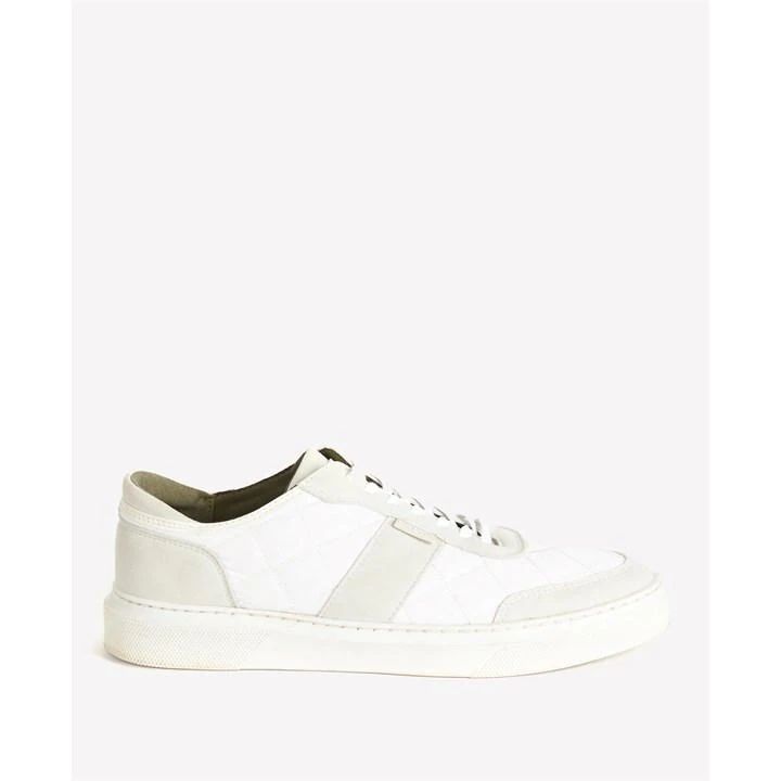 Liddesdale Diamond-Quilted Trainers - White