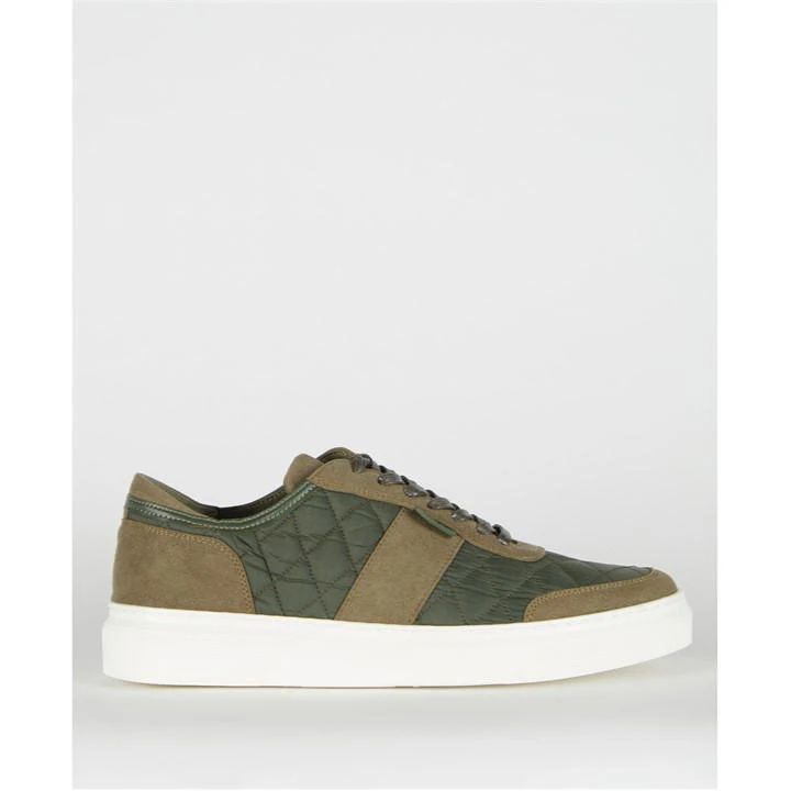 Liddesdale Diamond-Quilted Trainers - Green
