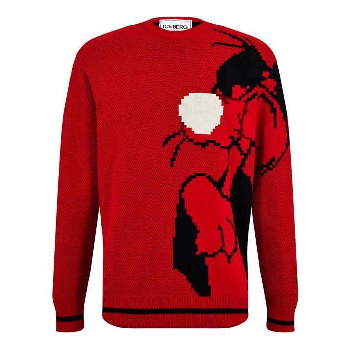 Loony Tunes Knit Jumper - Red