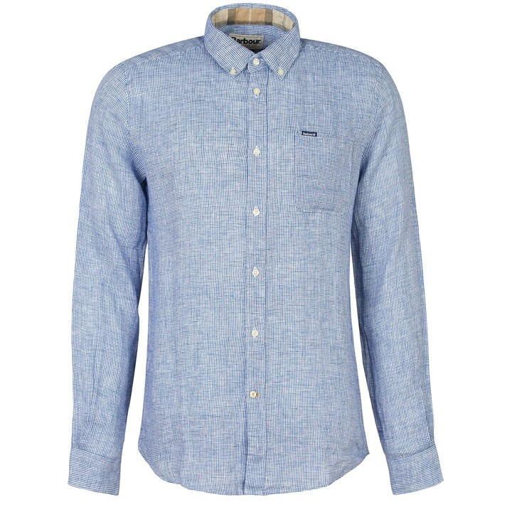 Linton Tailored Linen Shirt - Blue