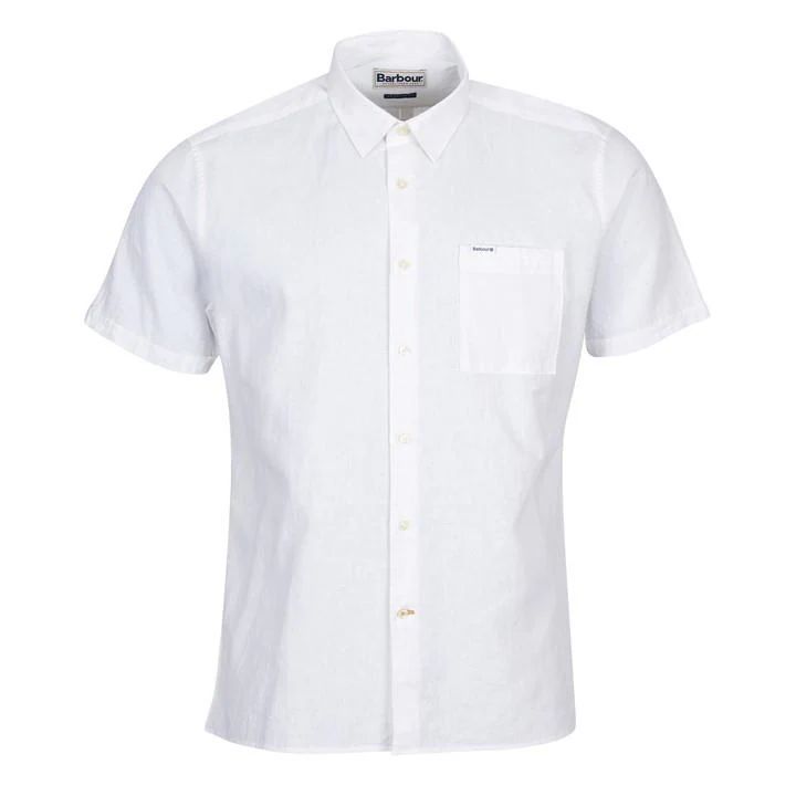 Nelson Short Sleeve Summer Shirt - White