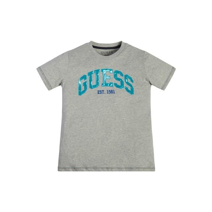 Guess Logo T-Shirt Jn32 - Grey