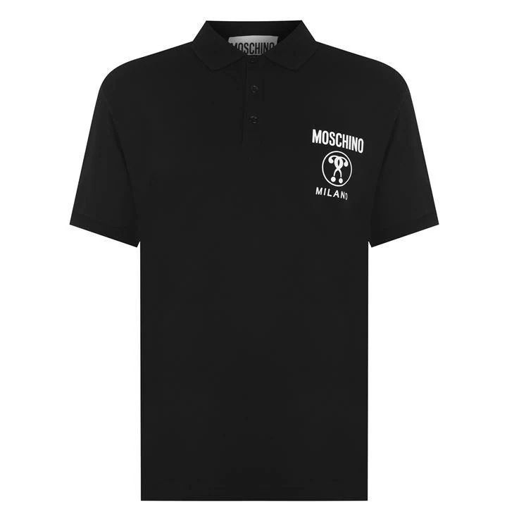 Question Mark Polo Shirt - Black