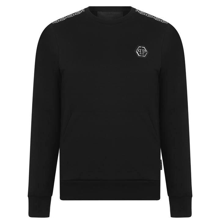 Tape Logo Sweatshirt - Black