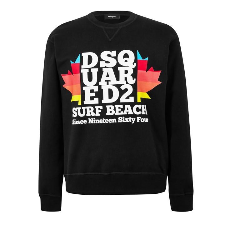 Surf Beach Sweatshirt - Black