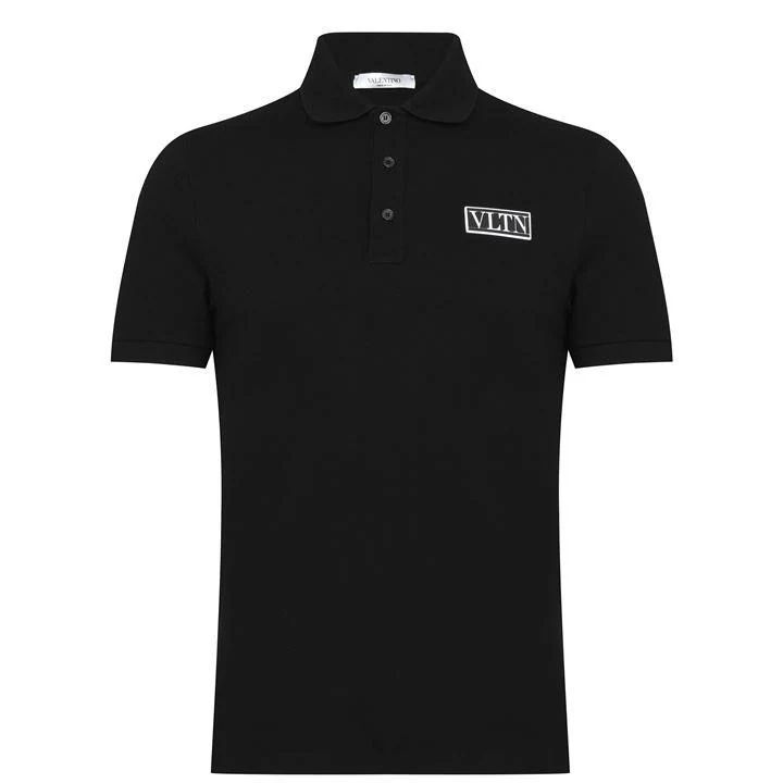 Vltn Tag Polo Shirt - Black