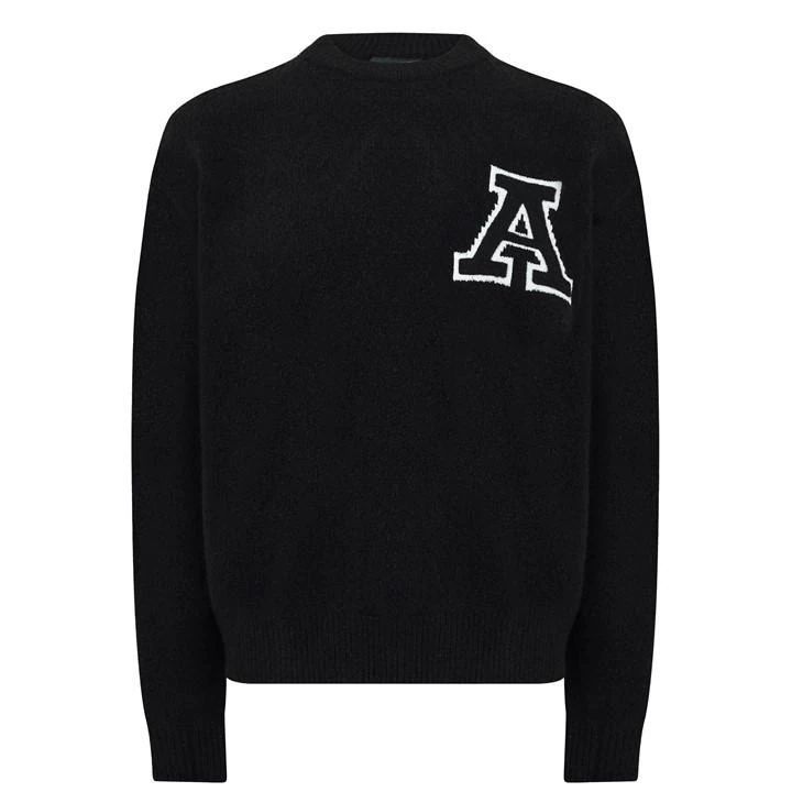Varsity Team Sweater - Black