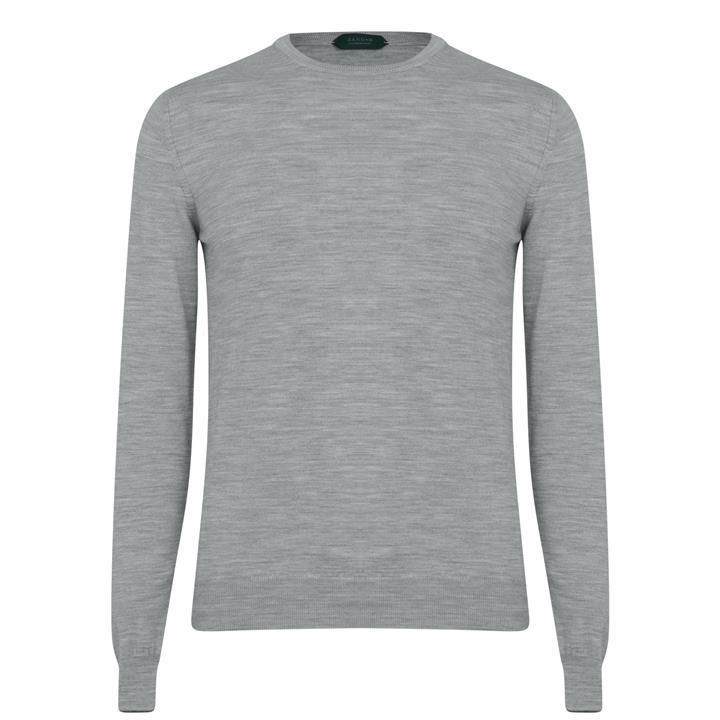 Wool Neck t Shirt - Grey