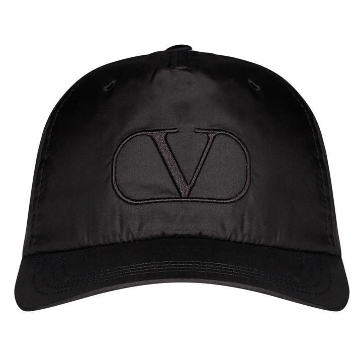 V Logo Cap - Black