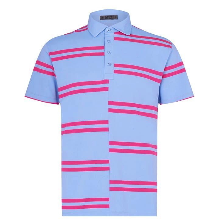 Stripe Polo Shirt - Blue