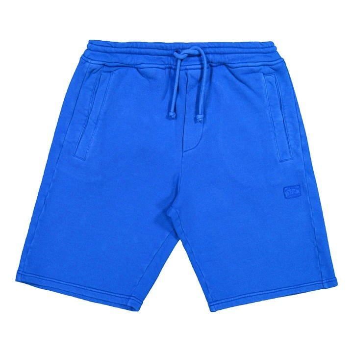 Water Repellant Organic Cotton Jogging Shorts - Blue
