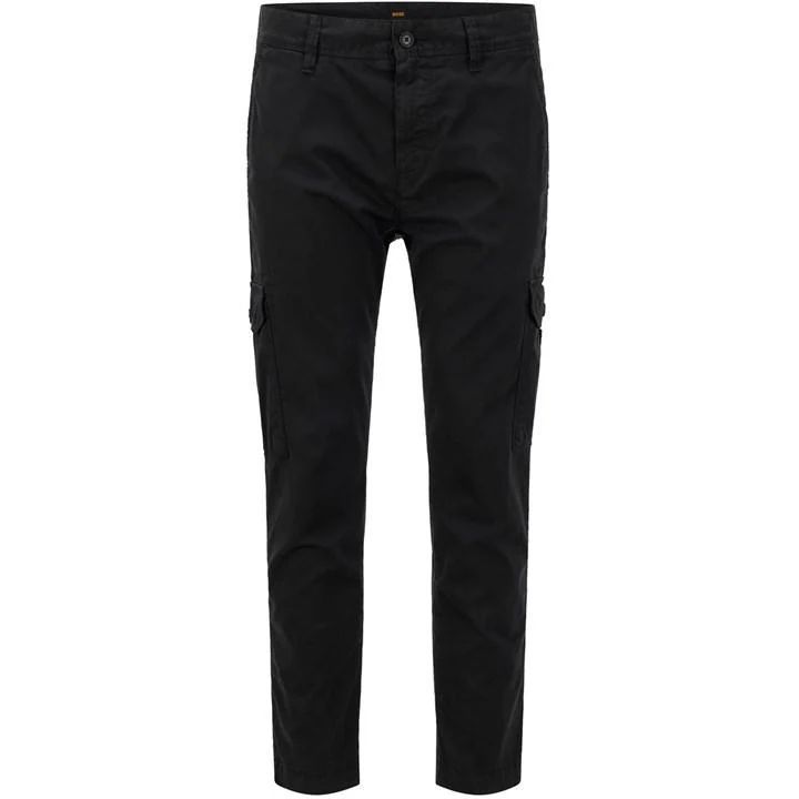 Tapered Cargo Trousers - Black