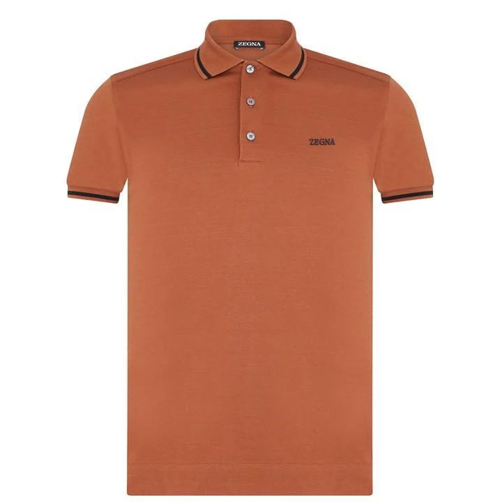 Short Sleeve Polo Shirt - Brown