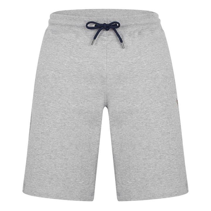 Zebra Logo Cotton Shorts - Grey