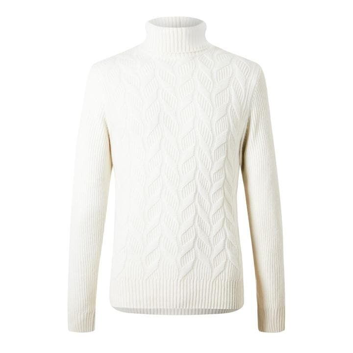 Samir Rollneck Sweater - White