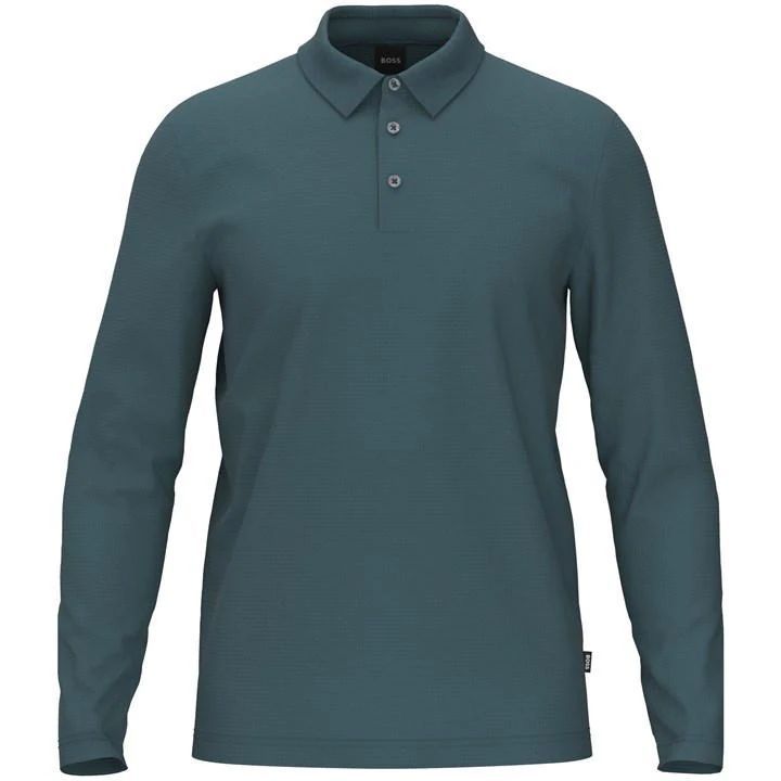 Pleins 31 Long Sleeve Polo Shirt - Green