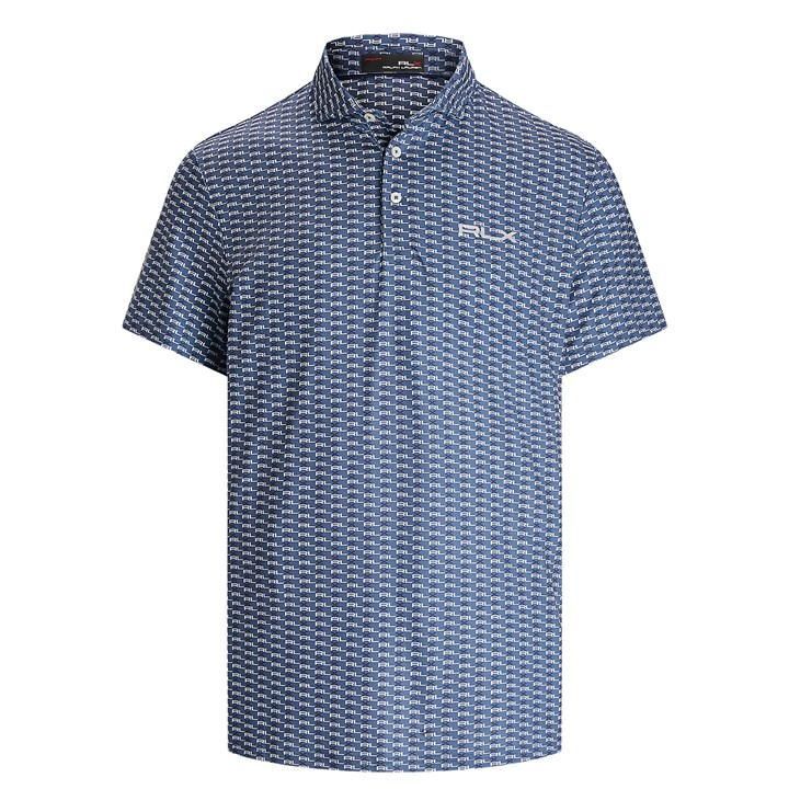 Polo Ralph Lauren RLX Graphic Polo Shirt Mens - Blue